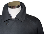 Bongardi Black Belted Balmacaan Raglan Coat XL 42/44R Wool