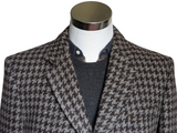 Smithers Marling & Evans Coat 42R Brown/Grey Check 3-Button Pure Heavy Wool