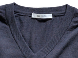 Pal Zileri Sweater XL 54 Navy Blue Wool