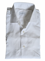 Zegna Dress Shirt 15.75/M White Cotton