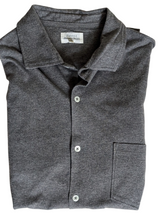 Hartford Polo Shirt M Charcoal Cotton Interlock