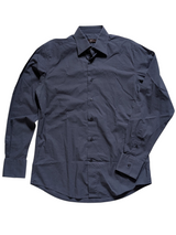 Zegna Shirt M City Navy Blue Cotton/Elastane
