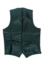 Vintage Dunn & Co. Vest S/38R Forest Green Wool Flannel