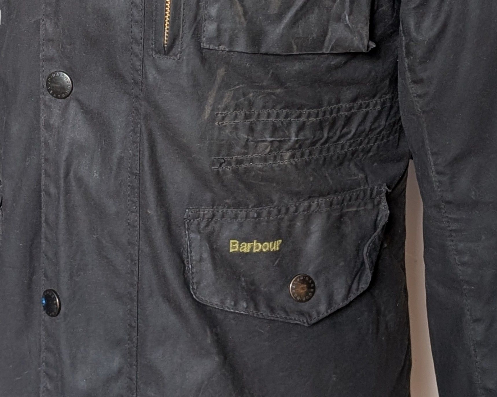 Barbour Jacket S Midnight Sapper Waxed Cotton – eHABERDASHER