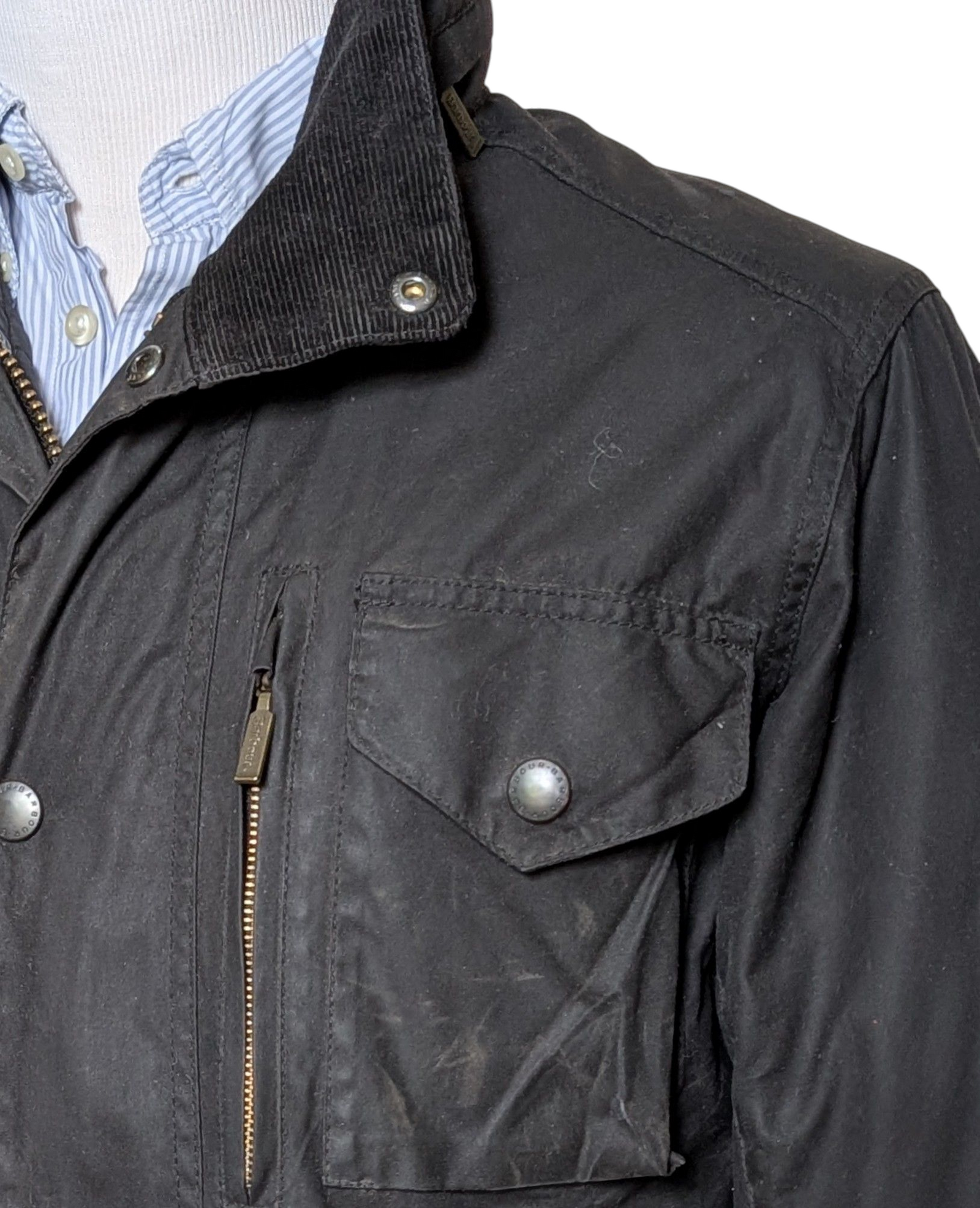 Barbour Jacket S Midnight Sapper Waxed Cotton – eHABERDASHER