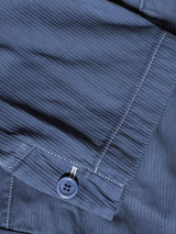 Brioni Jacket L/XL Garment Dyed Blue Washed Cotton