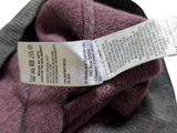 M&S Collezione Half Zip Sweater M Mauve/Grey Merino/Silk