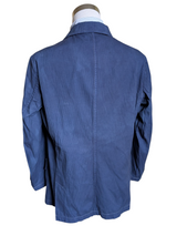 Brioni Jacket L/XL Garment Dyed Blue Washed Cotton