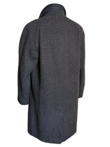 Dhobi England Balmacaan Raglan Coat M/40R Green/Brown/Charcoal Heavy Tweed Wool