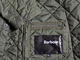 Barbour Jacket L/XL Olive Green Liddesdale Padded Quilt Polyamide