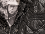 Barbour McQueen Jacket L Black Polyester Special Edition