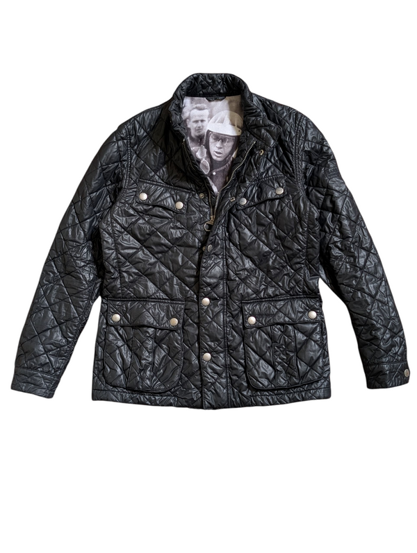 Barbour McQueen Jacket L Black Polyester Special Edition