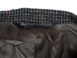 Vintage Sport Coat 42R Grey with Red/Blue 2-button Wool Tweed