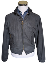Barbour Blouson Jacket S Midnight Harrington Light Waxed Cotton