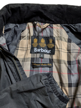Barbour Blouson Jacket S Midnight Harrington Light Waxed Cotton