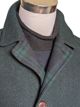 Vintage Canda England Raglan Coat M 38/40R Forest Green Heavy Wool