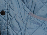 Barbour Jacket M Pale Slate Blue Liddesdale Padded Quilt Polyamide