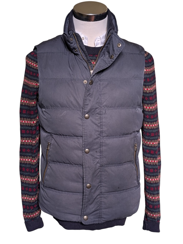 Hackett Vest/Gilet M Navy Down Filled Nylon