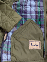 Boden Jacket L Olive Light Green Padded Nylon