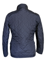 Barbour Motorcyle Jacket S Chichester Union Jack Black Padded Quilt Polyester