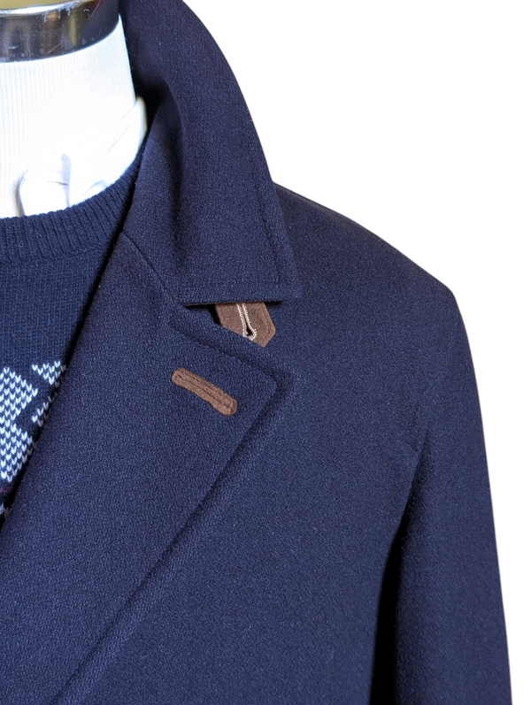 Gloverall Pea Coat M/L 40 Dark Navy Wool Blend