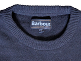 Barbour Sweater L Navy Blue Fair Isle Wool