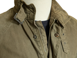 Hackett Velospeed Field Jacket S/M Olive Green Cotton