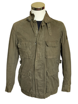 Hackett Velospeed Field Jacket S/M Olive Green Cotton
