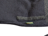 Barbour Sweater S Navy Charcoal Plaid Wool/Cashmere