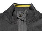 Barbour Sweater S Black International Half Zip Cotton James Bond