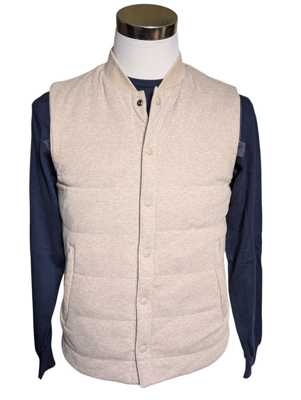 Hackett Reversible Vest/Gilet S Khaki & Beige