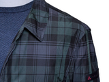 Peuterey Harrington Jacket XXL Navy/Green Plaid Cotton/Poliamide