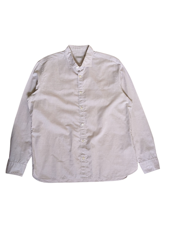 Zegna Shirt XXL Light Beige Cotton/Linen