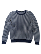 Zanone Sweater S Blue/White Check Cotton