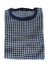 Zanone Sweater S Blue/White Check Cotton