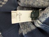 Zanone Sweater S Blue/White Check Cotton