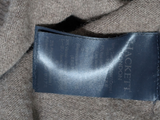 Hackett Sweater XL Mushroom Beige Half Zip Wool Blend