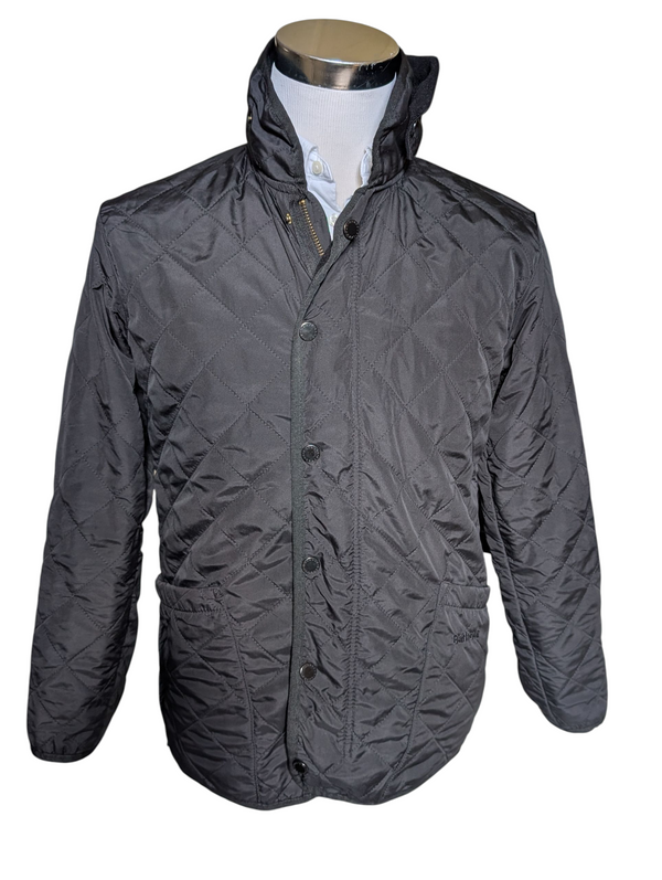 Barbour Jacket S Black Padded Polarquilt Poliamide