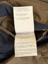 Boss Orange Hooded Thermore Jacket M Taupe Green Cotton Blend