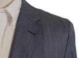 Boss Loro Piana Sport Coat 41/42R SLIM Soft Blue Herringbone Wool/Silk/Linen
