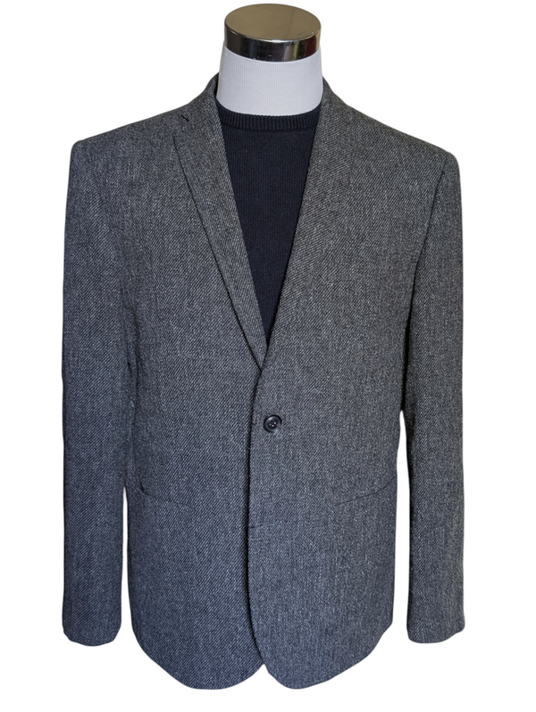 Jack Wills x Fox Bros. Tweed Sport Coat XL/44R Grey Wool