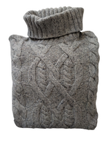 Gant Sweater L Marled Natural Turtleneck Wool/Cashmere