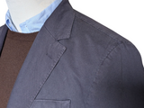 Hackett Sport Coat 40R Washed Navy Blue 2-button Pure Cotton