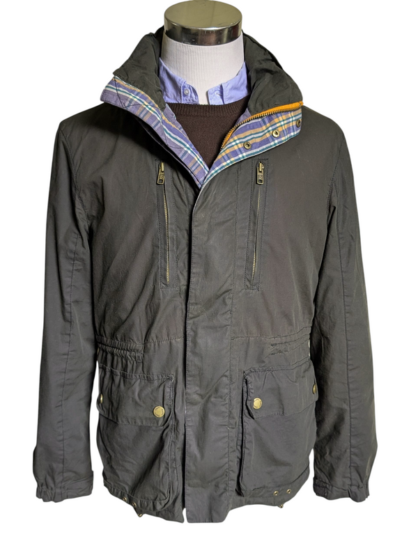 British Millerain Boden Jacket M Jungle Green Waxed Cotton