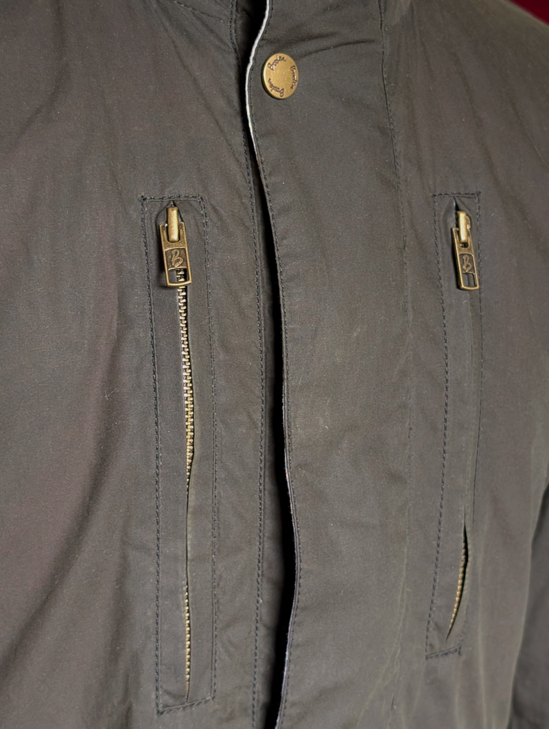 British Millerain Boden Jacket M Jungle Green Waxed Cotton