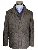 Barbour Jacket S/M Olive Green Flyweight Chelsea Padded Quilt Polyester