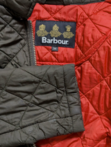 Barbour Jacket M/L Olive Green Chelsea Padded Quilt Polyester
