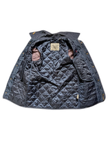 Jack Wills x Cordings Coat XS/S Navy Blue Quilted Nylon