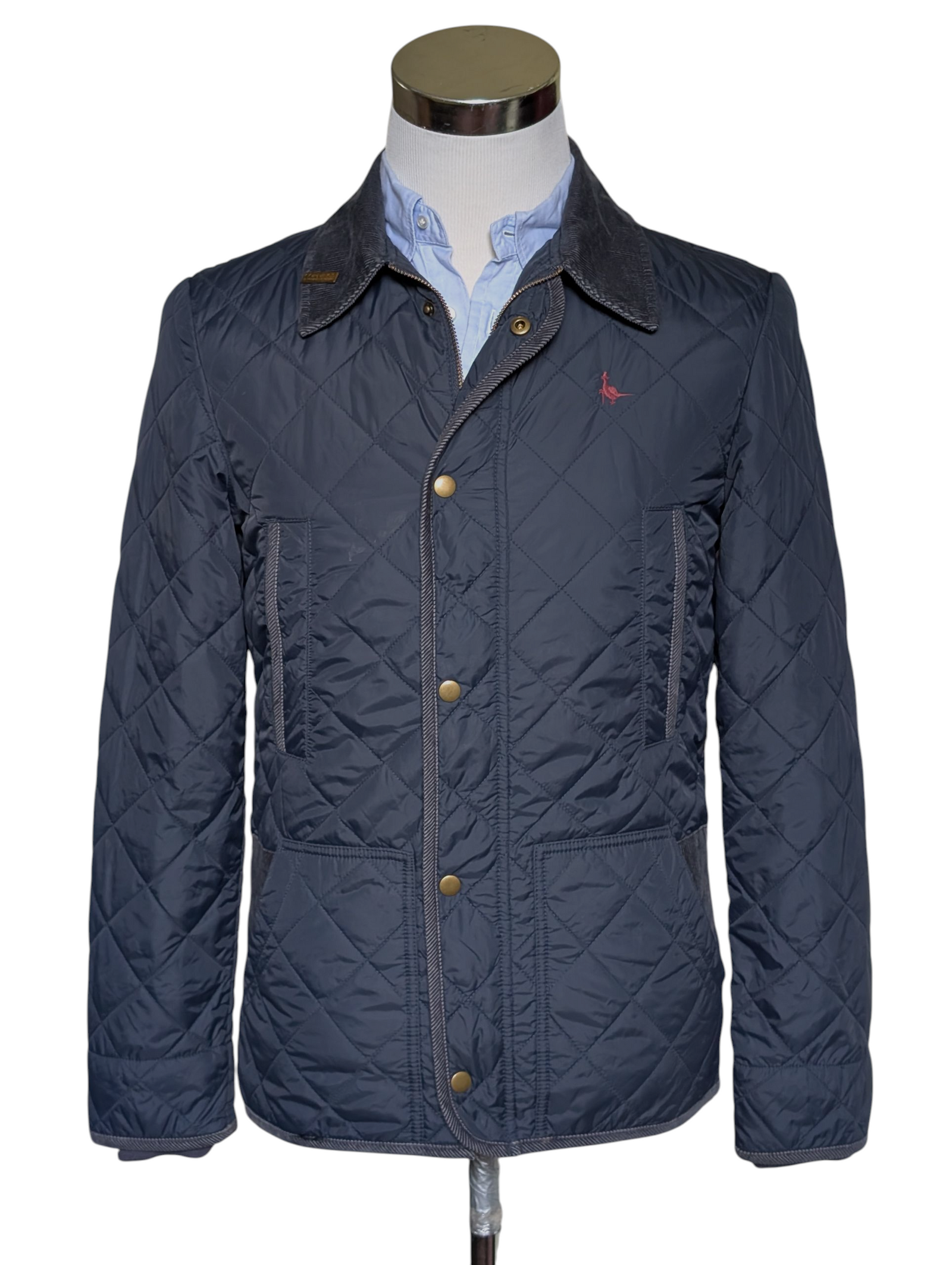 Jack Wills x Cordings Coat M Navy Blue Quilted Nylon – eHABERDASHER