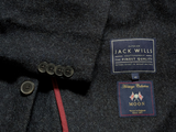 Jack Wills x Abraham Moon Sport Coat L/42R Blue Herringbone Wool Tweed